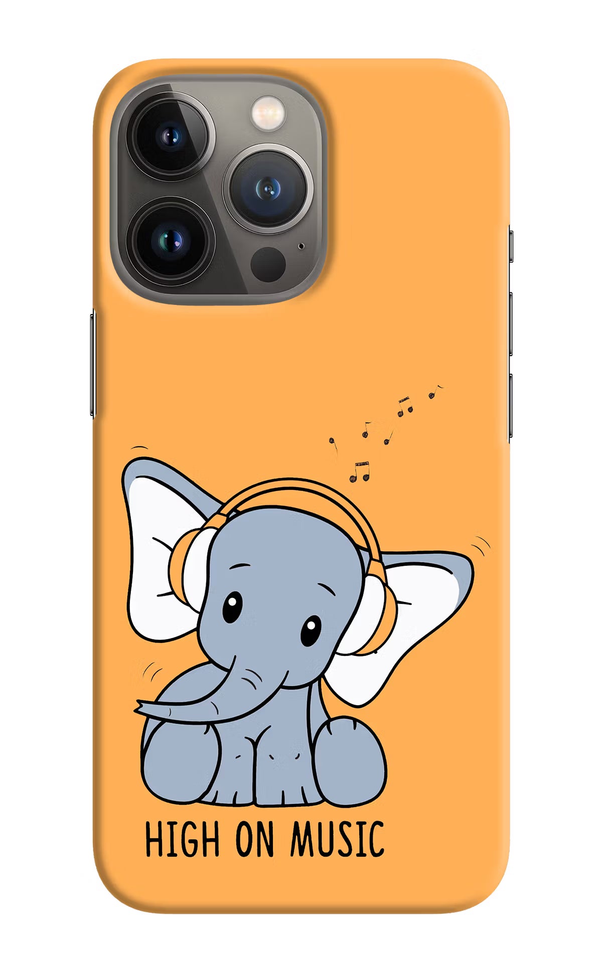 High On Music iPhone 13 Pro Hard Case Back Cover by Casekaro