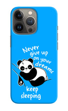 Keep Sleeping iPhone 13 Pro Hard Case Back Cover by Casekaro