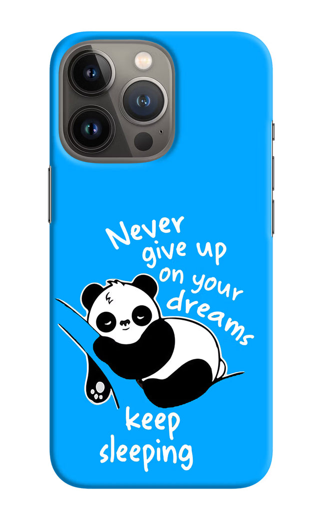 Keep Sleeping iPhone 13 Pro Hard Case Back Cover by Casekaro