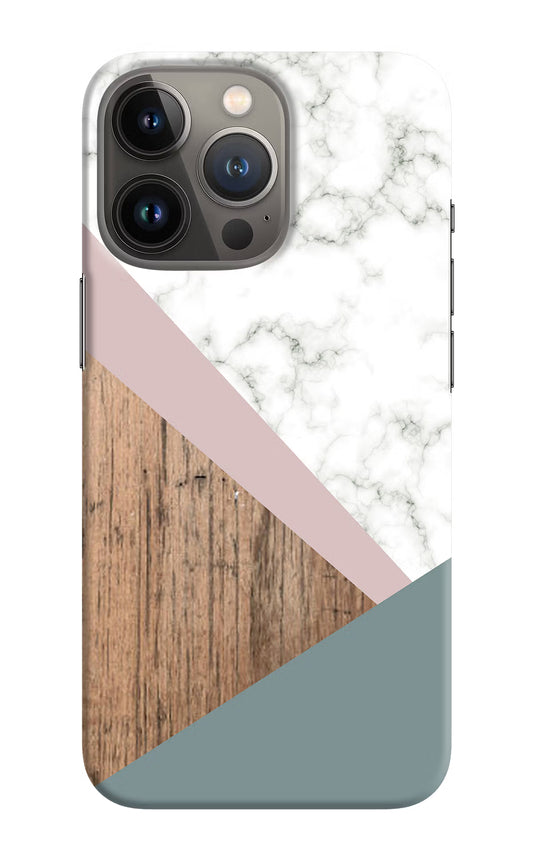 Marble wood Abstract iPhone 13 Pro Hard Case Back Cover by Casekaro