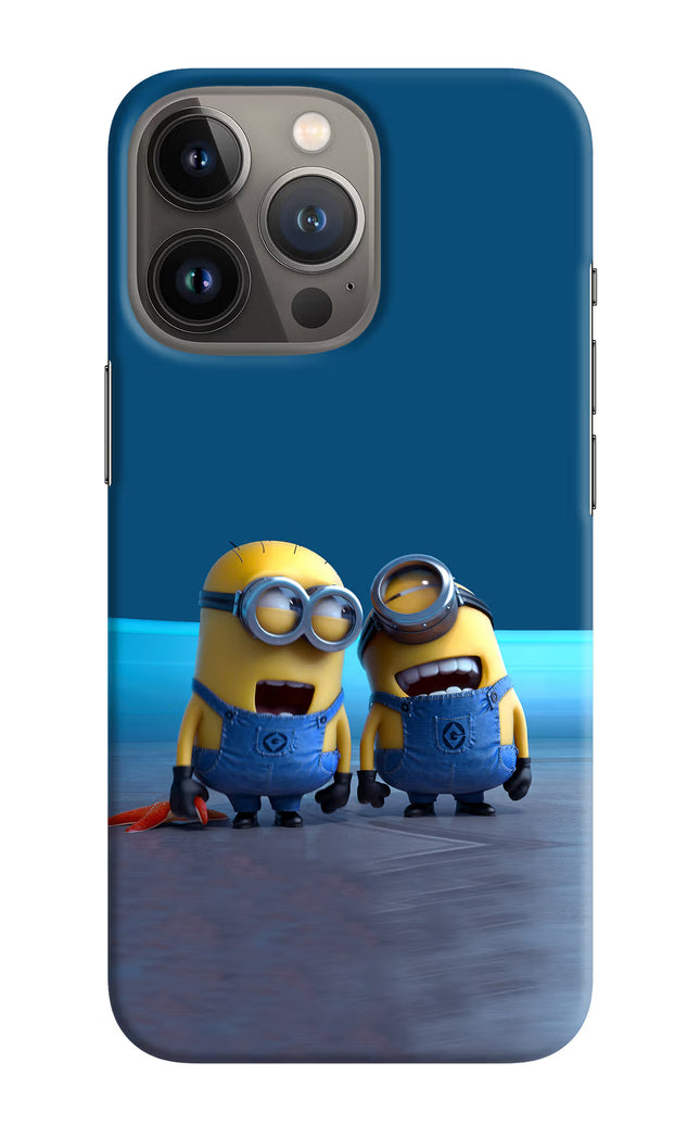 Minion Laughing iPhone 13 Pro Hard Case Back Cover by Casekaro