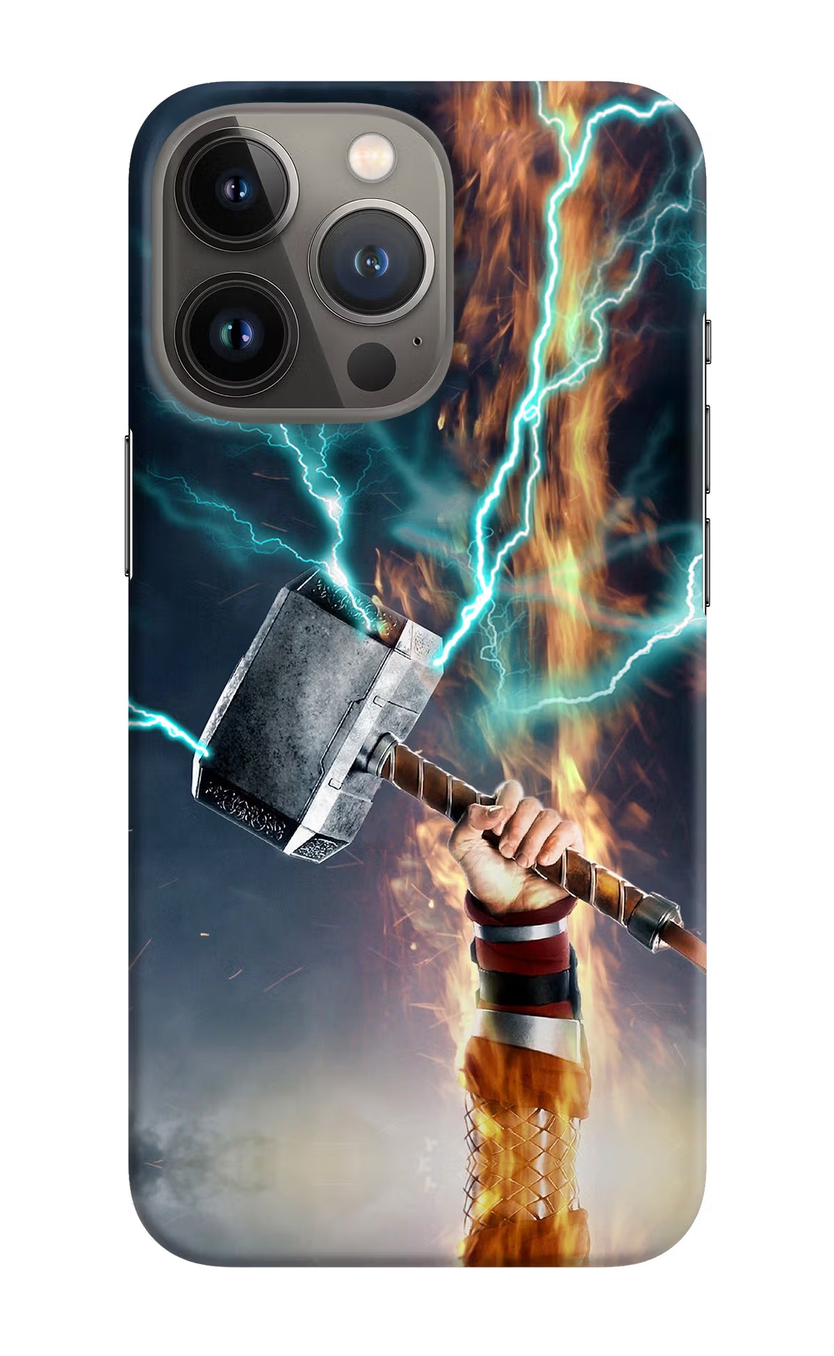 Thor Hammer Mjolnir iPhone 13 Pro Hard Case Back Cover by Casekaro