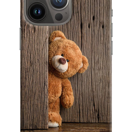 Teddy Wooden iPhone 13 Pro Hard Case Back Cover by Casekaro