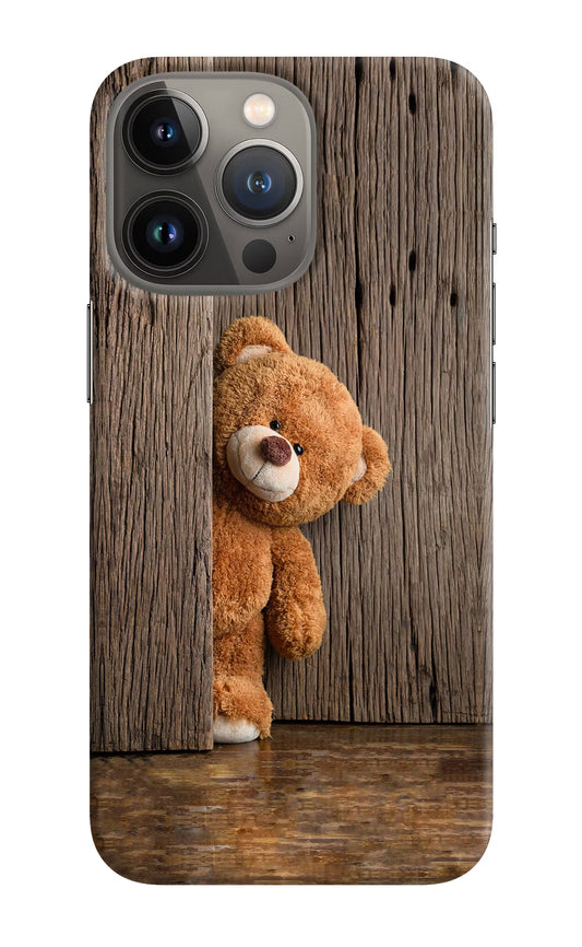 Teddy Wooden iPhone 13 Pro Hard Case Back Cover by Casekaro