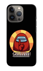 Among Us Shhh! iPhone 13 Pro Hard Case Back Cover by Casekaro
