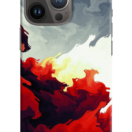 Fire Cloud iPhone 13 Pro Hard Case Back Cover by Casekaro