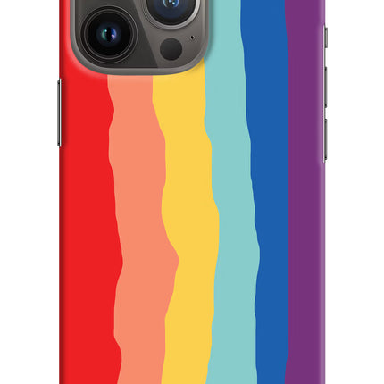 Rainbow iPhone 13 Pro Hard Case Back Cover by Casekaro
