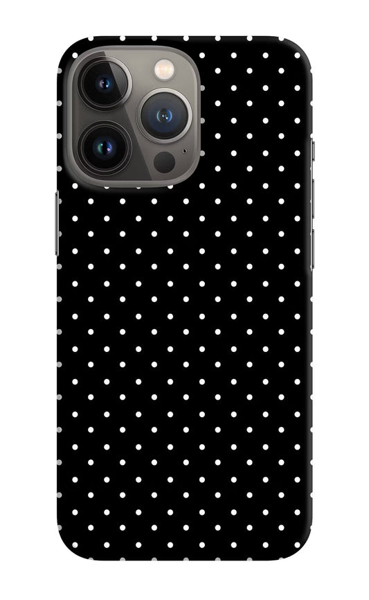 White Dots iPhone 13 Pro Hard Case Back Cover by Casekaro