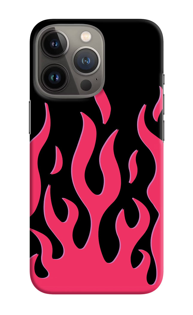 Fire Flames iPhone 13 Pro Hard Case Back Cover by Casekaro