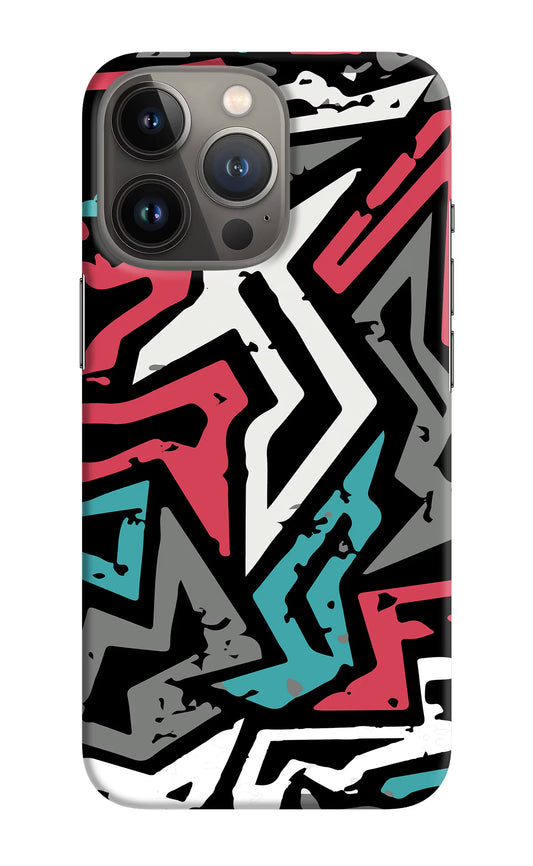 Geometric Graffiti iPhone 13 Pro Hard Case Back Cover by Casekaro