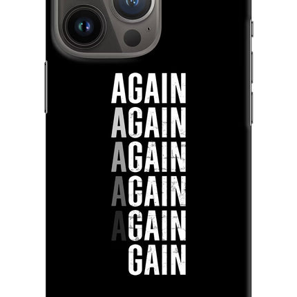Again Again Gain iPhone 13 Pro Hard Case Back Cover by Casekaro