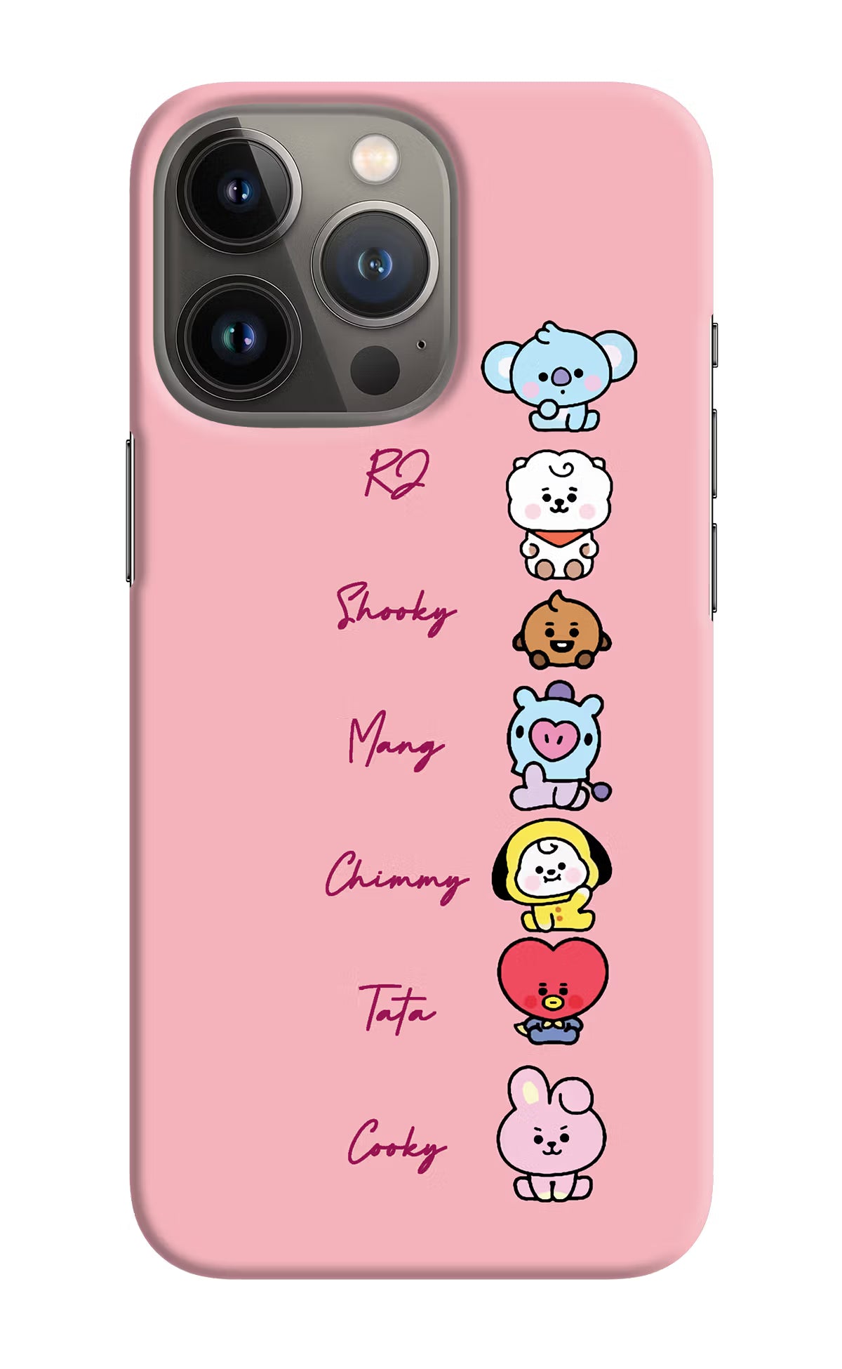 BTS names iPhone 13 Pro Hard Case Back Cover by Casekaro