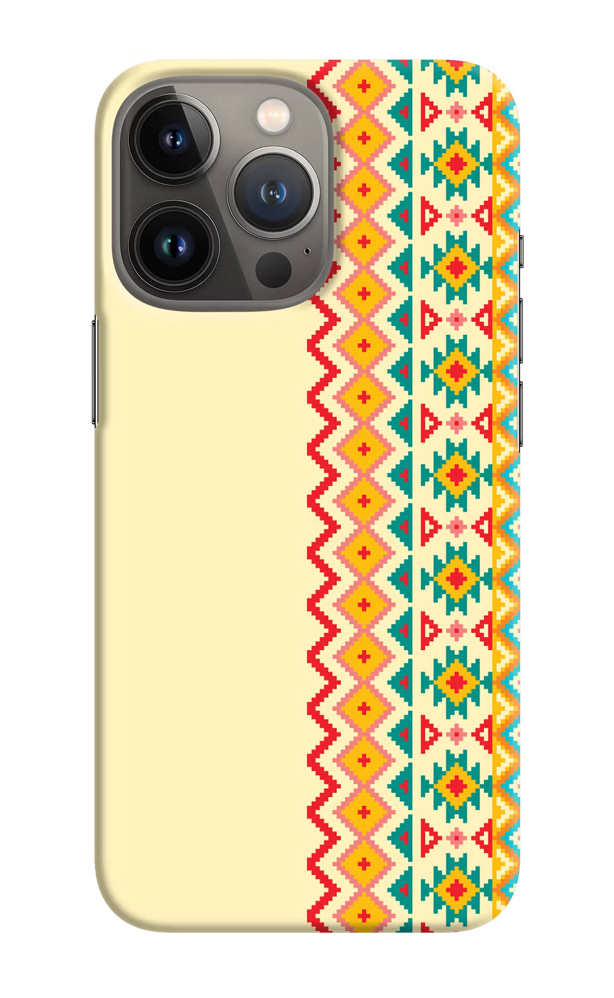 Ethnic Seamless iPhone 13 Pro Hard Case Back Cover by Casekaro