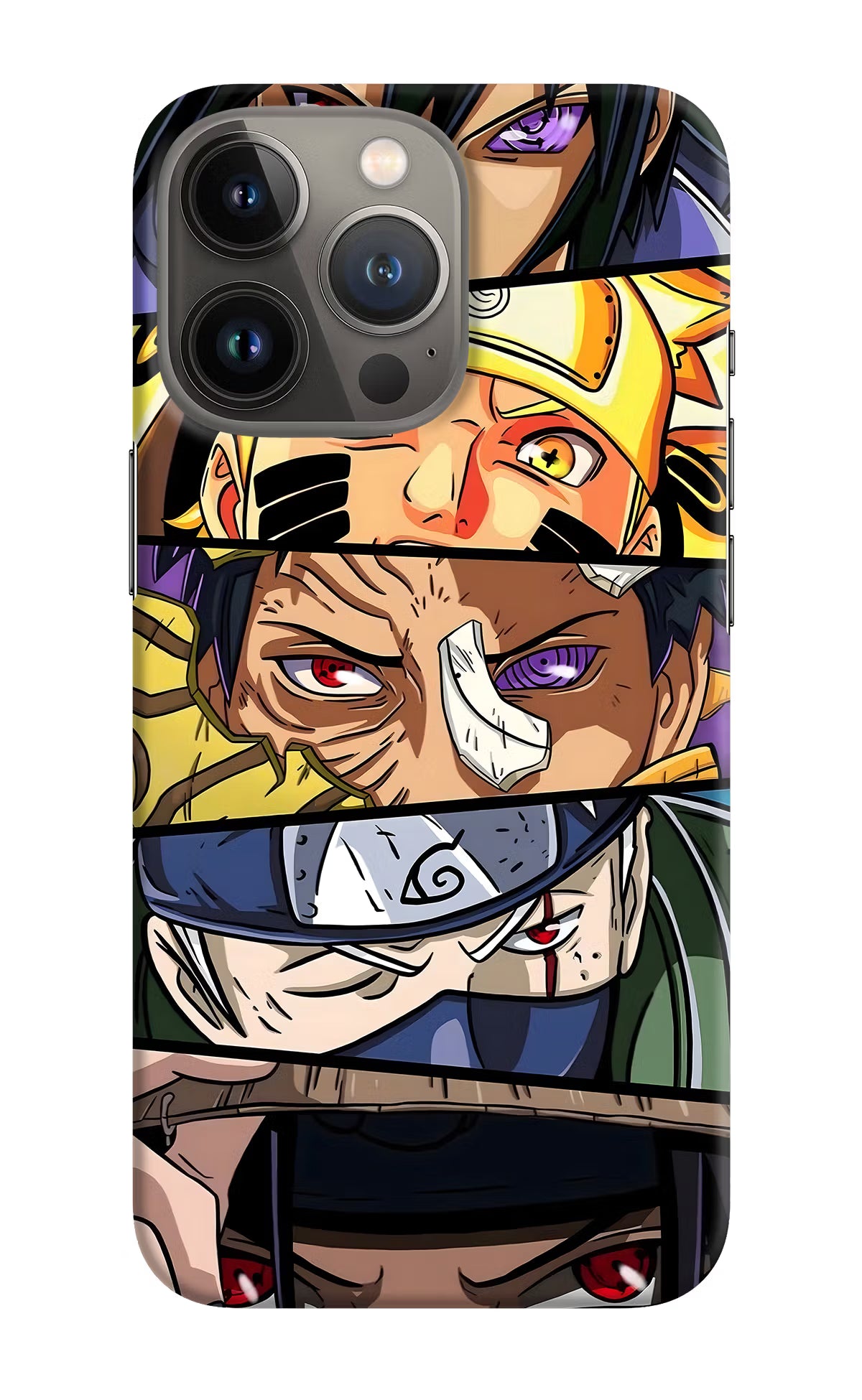 Naruto Character iPhone 13 Pro Hard Case Back Cover by Casekaro