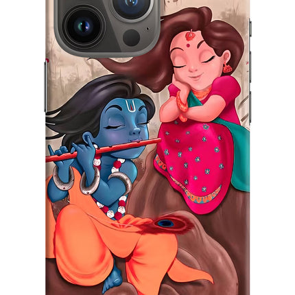 Radhe Krishna iPhone 13 Pro Hard Case Back Cover by Casekaro