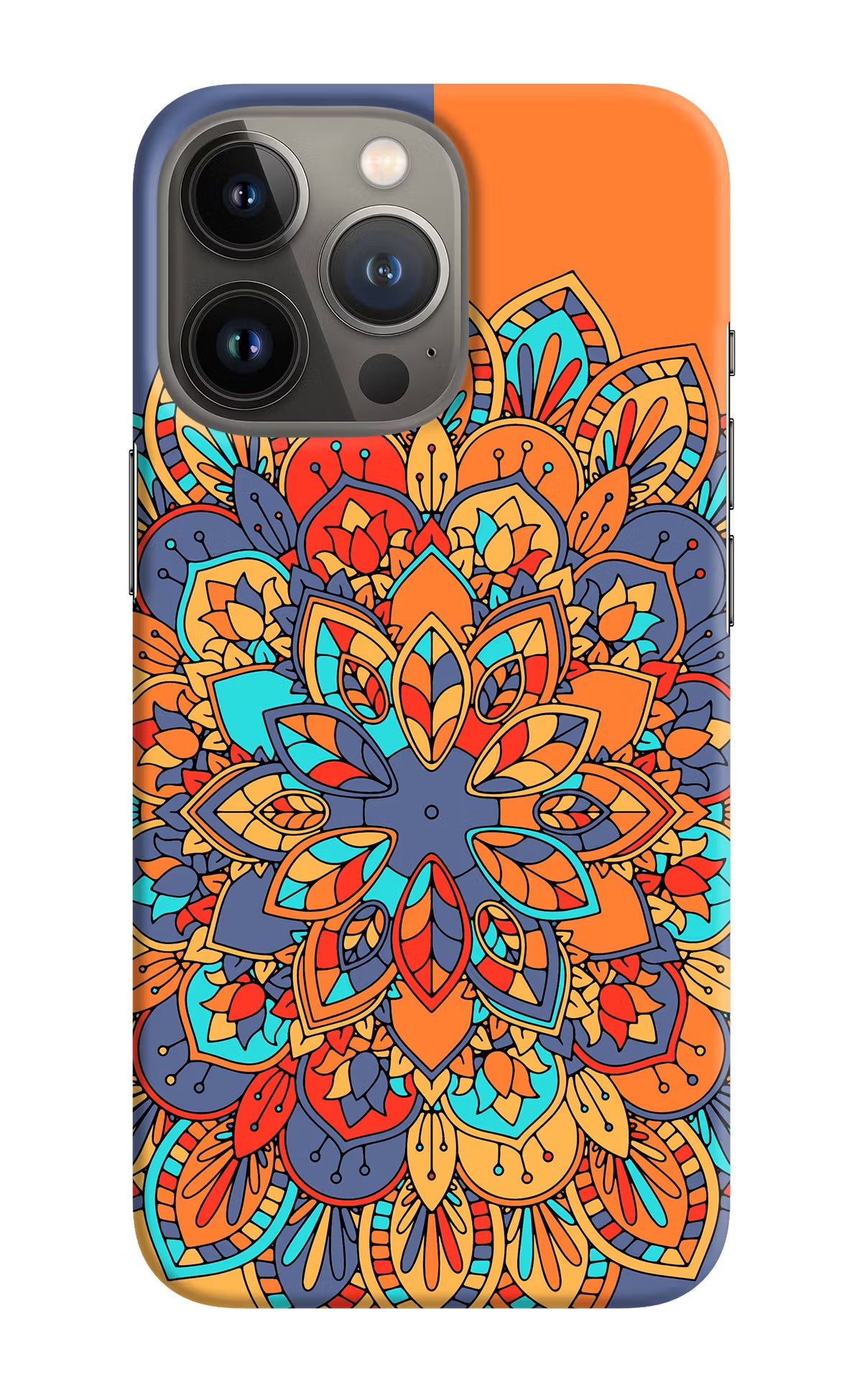 Color Mandala iPhone 13 Pro Hard Case Back Cover by Casekaro