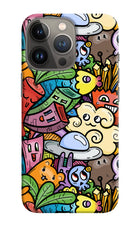 Veggie Doodle iPhone 13 Pro Hard Case Back Cover by Casekaro