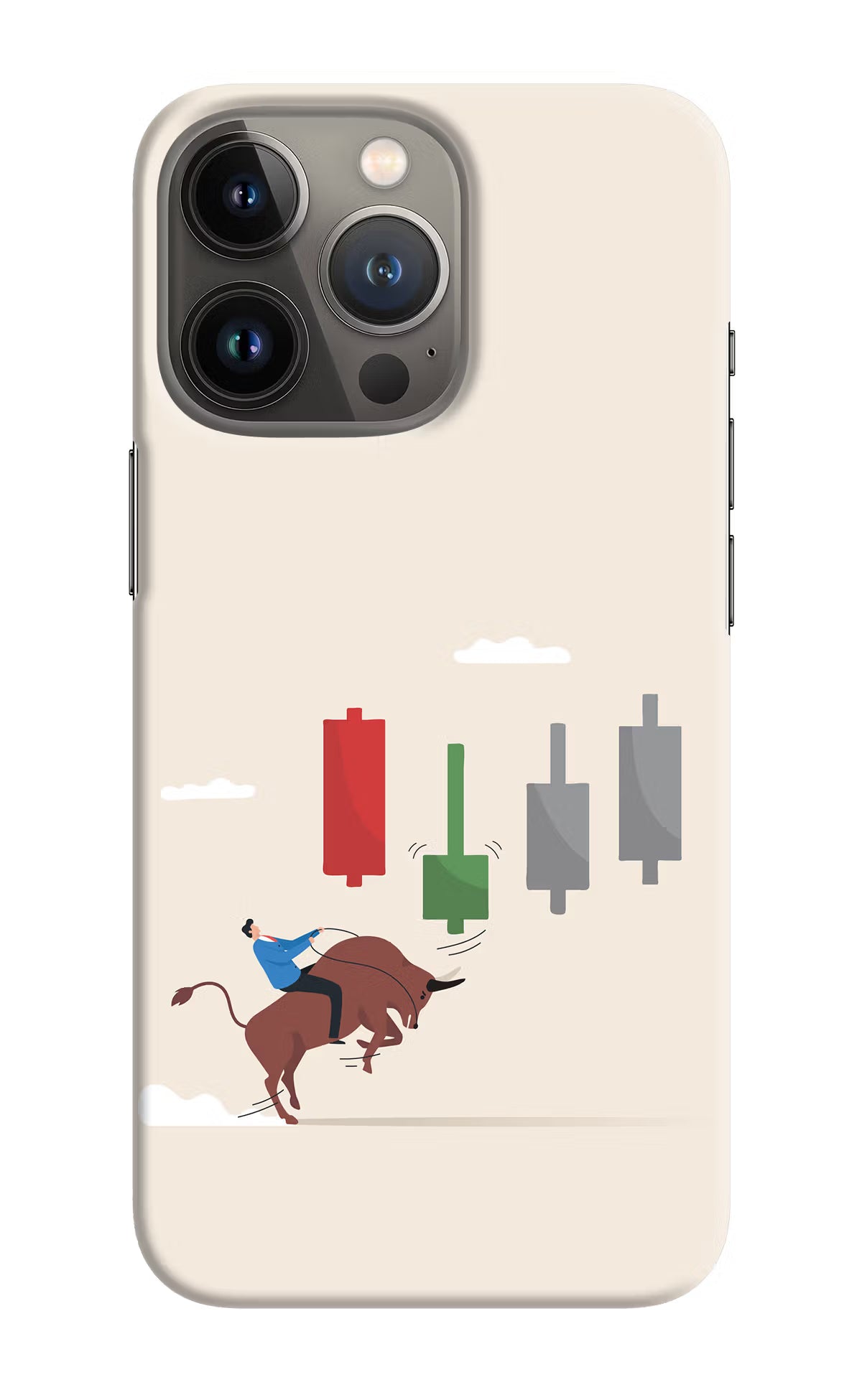 Bull Trading Momentum iPhone 13 Pro Hard Case Back Cover by Casekaro