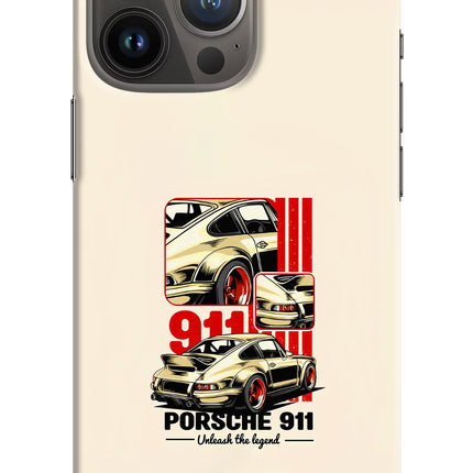 Classic Porsche 911 iPhone 13 Pro Hard Case Back Cover by Casekaro