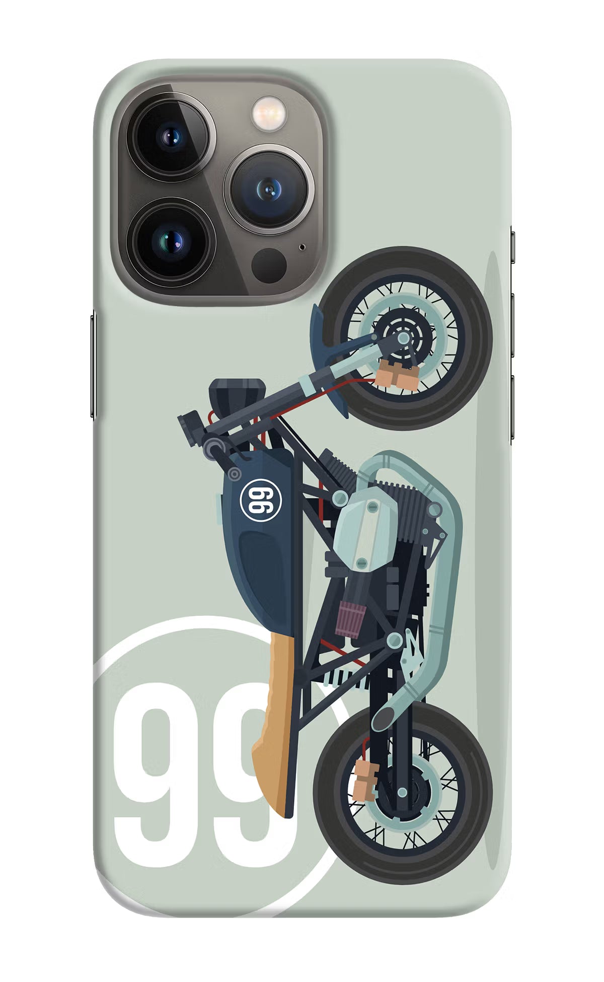 Classic Cafe Racer 99 iPhone 13 Pro Hard Case Back Cover by Casekaro