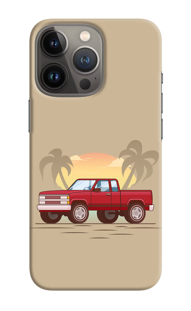 Desert Classic Drive iPhone 13 Pro Hard Case Back Cover by Casekaro