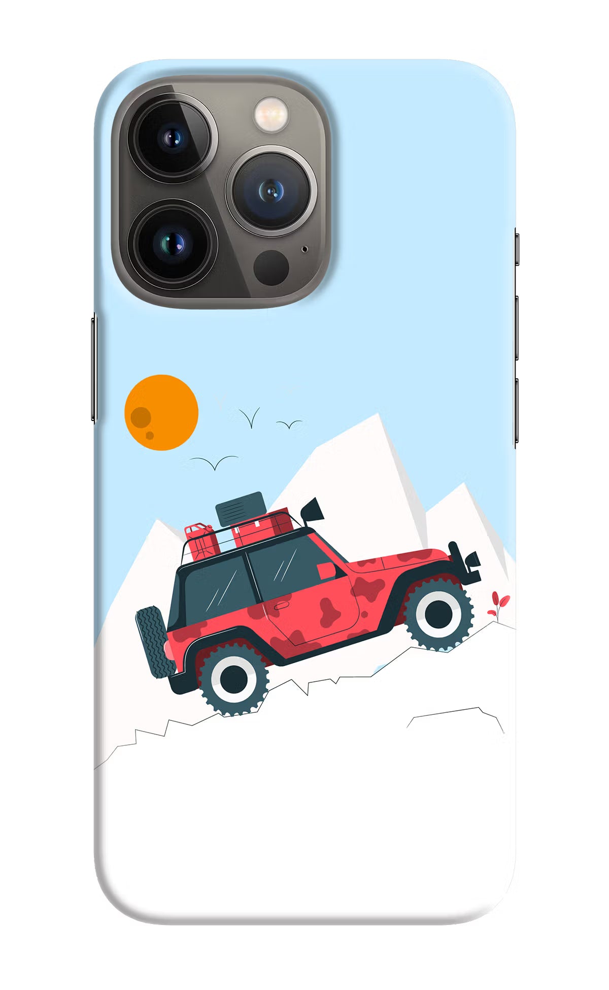 Mountain Trail Beast iPhone 13 Pro Hard Case Back Cover by Casekaro
