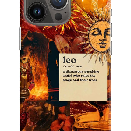 Leo Zodiac iPhone 13 Pro Hard Case Back Cover by Casekaro