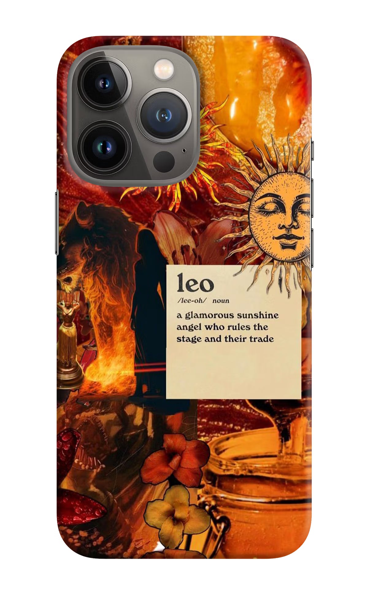 Leo Zodiac iPhone 13 Pro Hard Case Back Cover by Casekaro