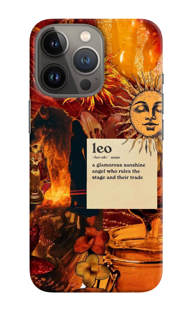 Leo Zodiac iPhone 13 Pro Hard Case Back Cover by Casekaro