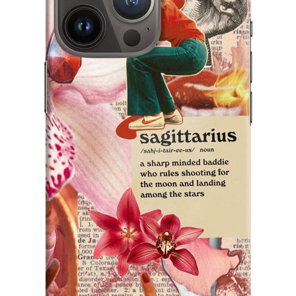 Sagittarius Zodiac iPhone 13 Pro Hard Case Back Cover by Casekaro