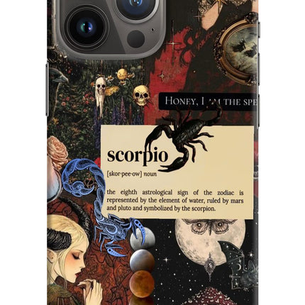 Scorpio Zodiac iPhone 13 Pro Hard Case Back Cover by Casekaro