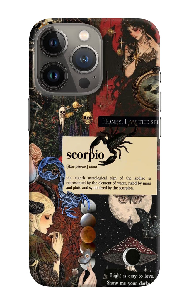 Scorpio Zodiac iPhone 13 Pro Hard Case Back Cover by Casekaro