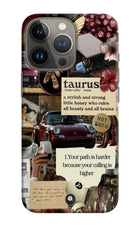 Taurus Zodiac iPhone 13 Pro Hard Case Back Cover by Casekaro