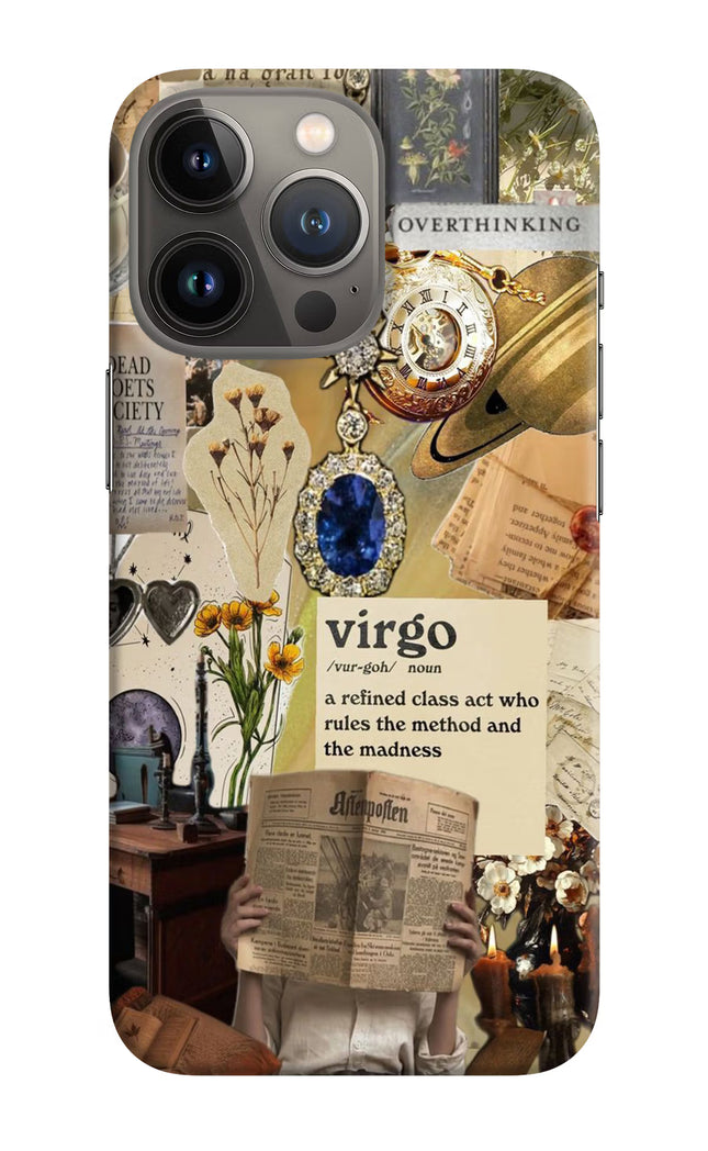 Virgo Zodiac iPhone 13 Pro Hard Case Back Cover by Casekaro