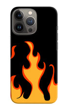 Fired Up – Black iPhone 13 Pro Hard Case Back Cover by Casekaro