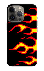 Side Sweep Flames iPhone 13 Pro Hard Case Back Cover by Casekaro