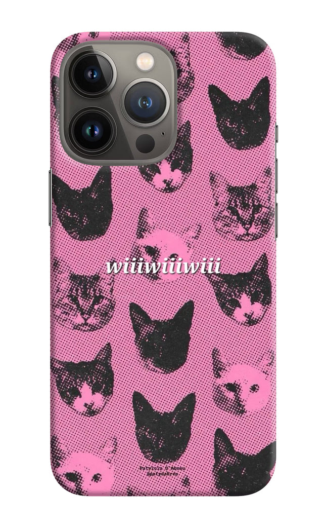 Pink Cats iPhone 13 Pro Hard Case Back Cover by Casekaro