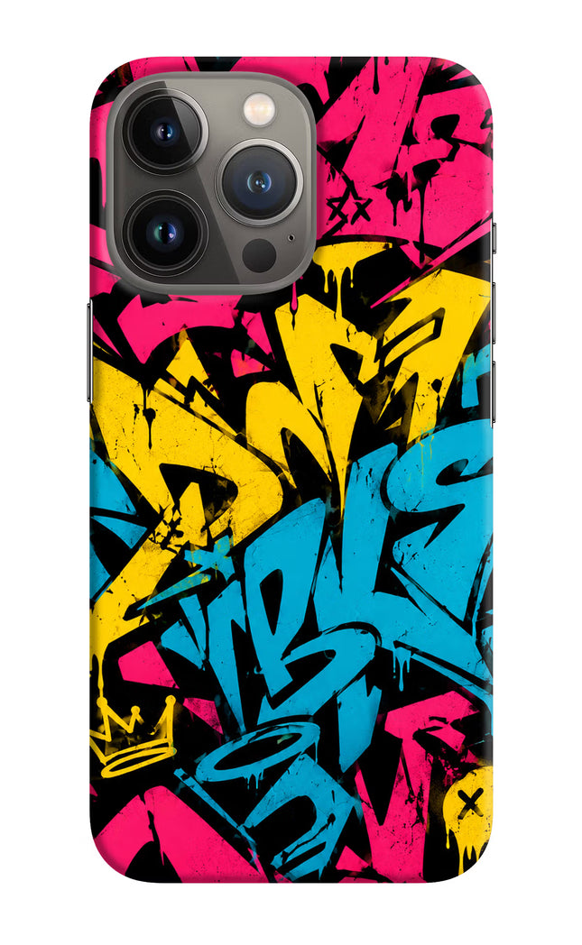 Graffiti Vibe iPhone 13 Pro Hard Case Back Cover by Casekaro