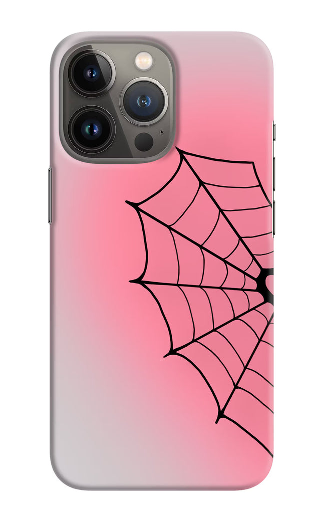 Pink Web iPhone 13 Pro Hard Case Back Cover by Casekaro