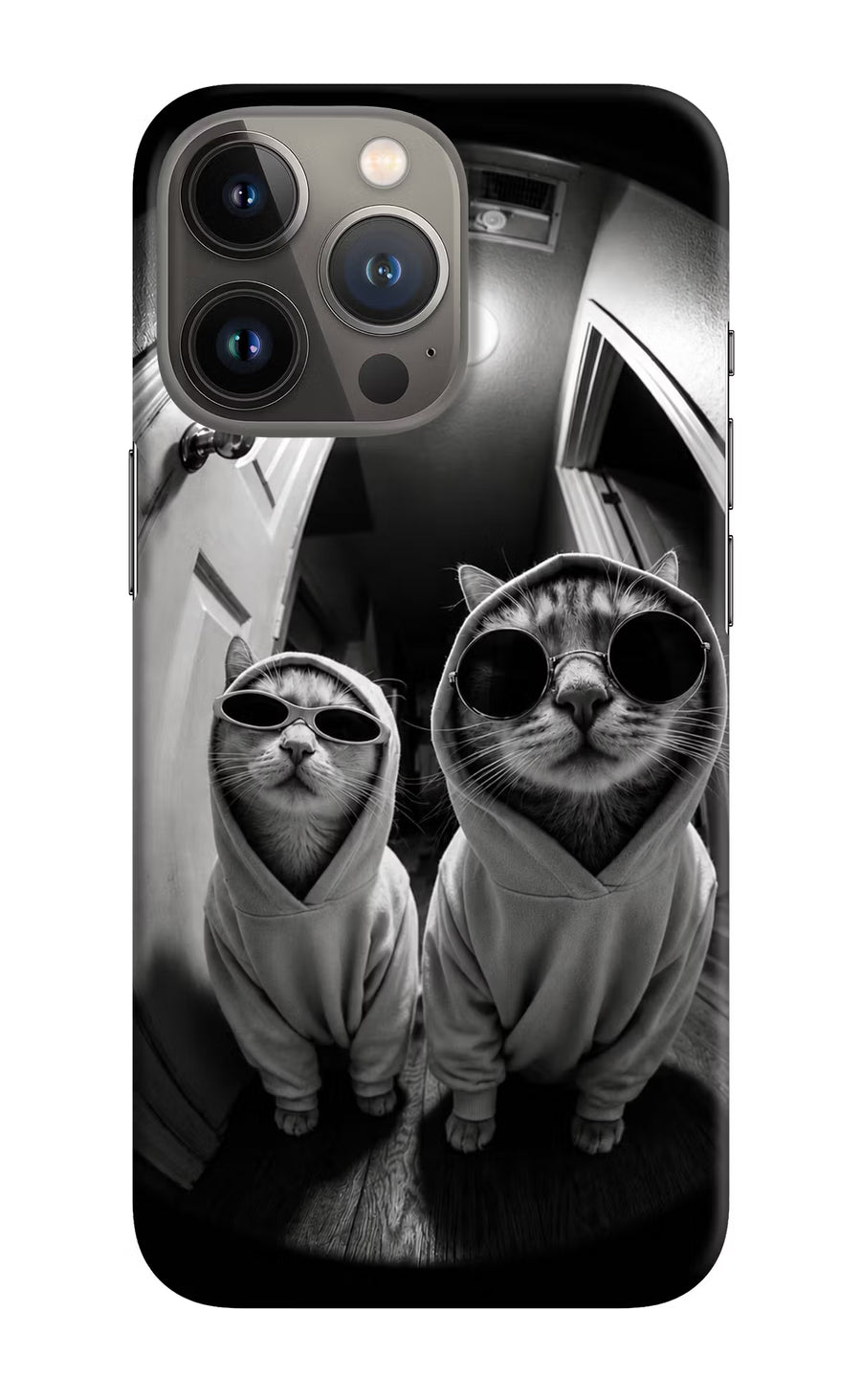 Hood Cats iPhone 13 Pro Back Cover, Hard case