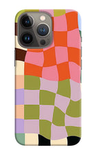 Wavy Grid iPhone 13 Pro Back Cover