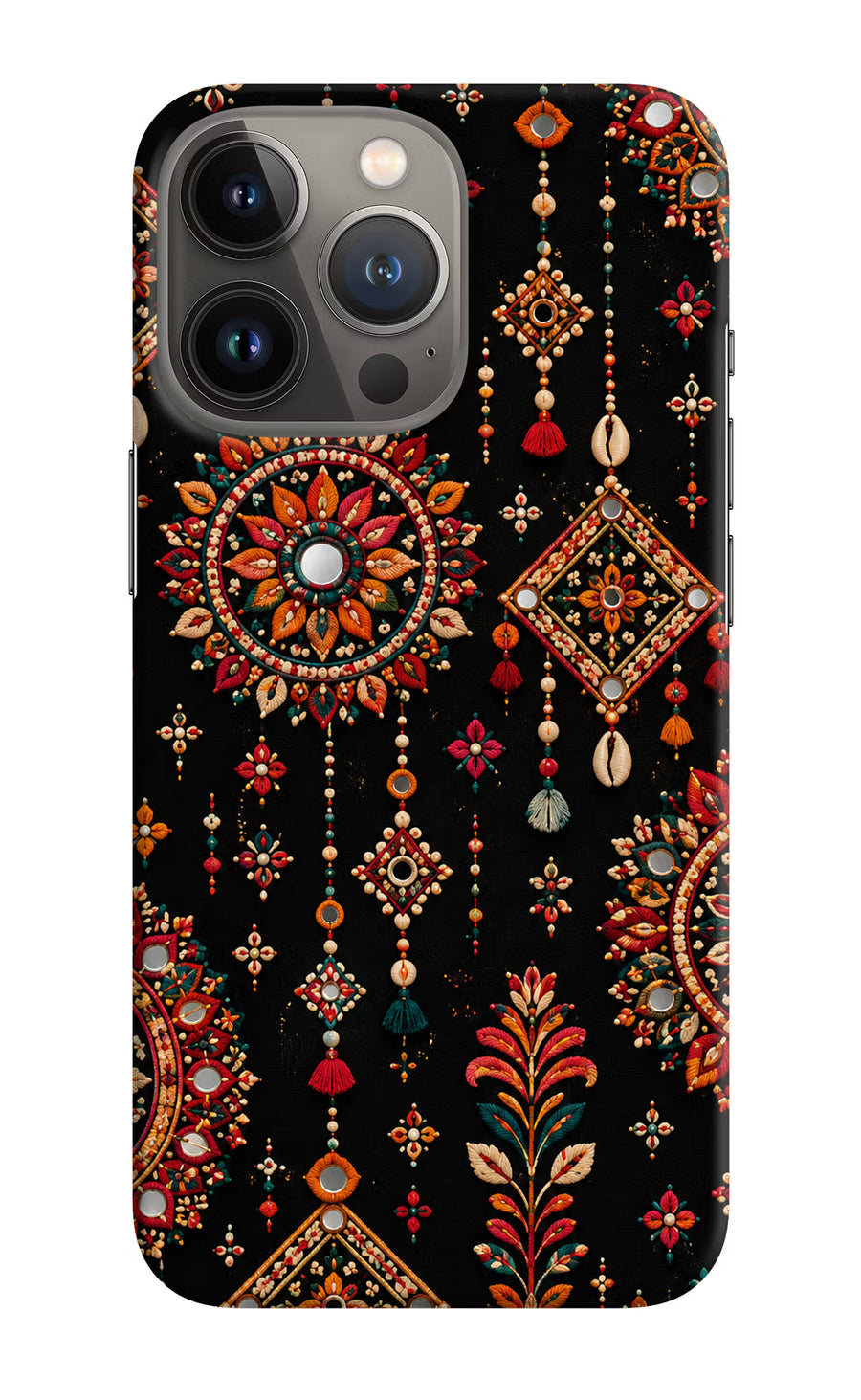 Boho Noir iPhone 13 Pro Back Cover, Hard case
