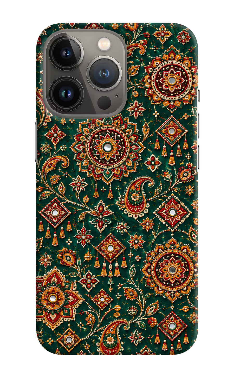 Green Pataka iPhone 13 Pro Back Cover, Hard case