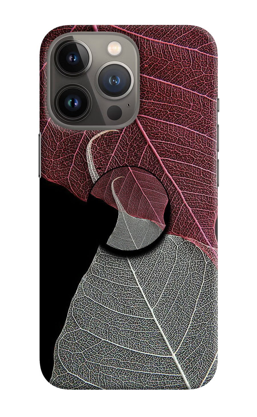 Leaf Pattern iPhone 13 Pro Pop Case, Hard case
