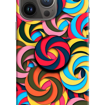 Spiral Pattern iPhone 13 Pro Pop Case by Casekaro