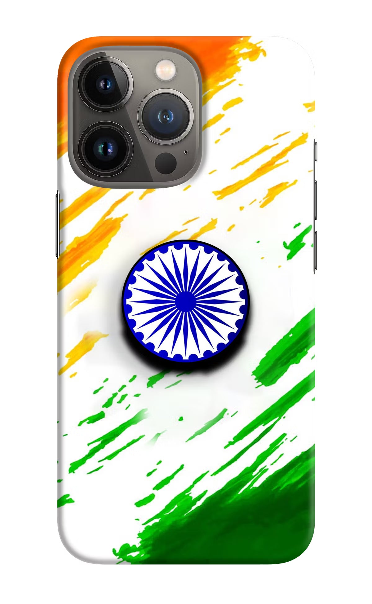 Indian Flag Ashoka Chakra iPhone 13 Pro Pop Case by Casekaro