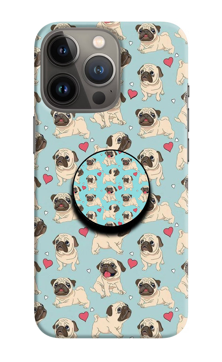 Pug Dog iPhone 13 Pro Pop Case, Hard case