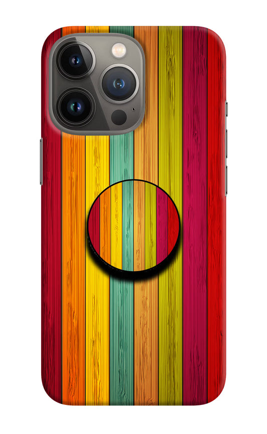 Multicolor Wooden iPhone 13 Pro Pop Case by Casekaro