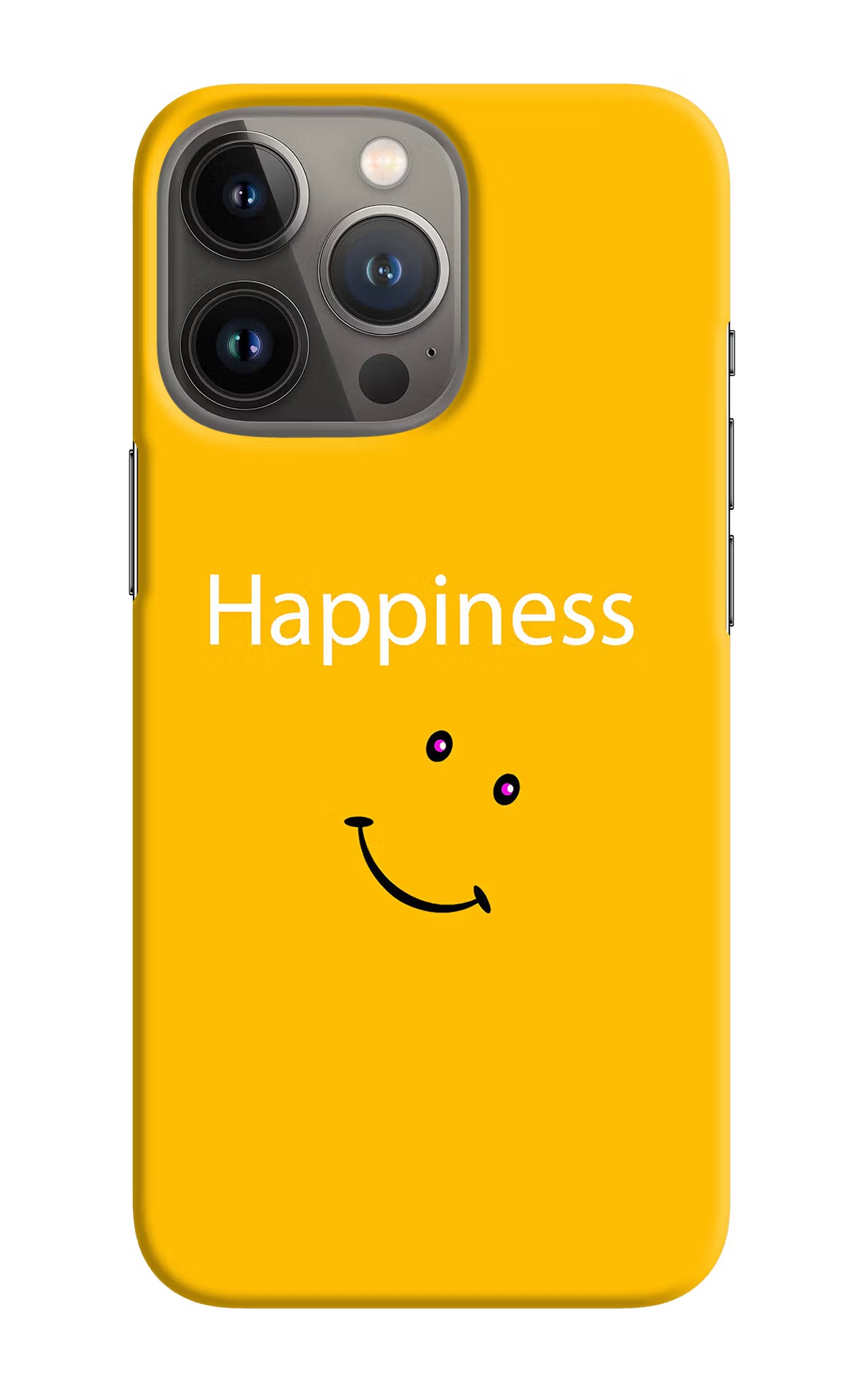Happiness With Smiley iPhone 13 Pro Max Hard Case Back Cover by Casekaro