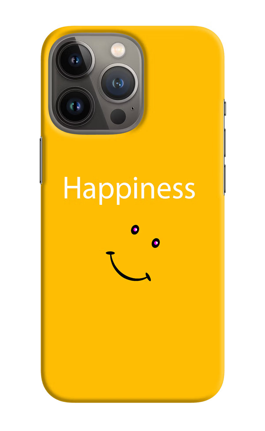 Happiness With Smiley iPhone 13 Pro Max Back Cover, Hard case